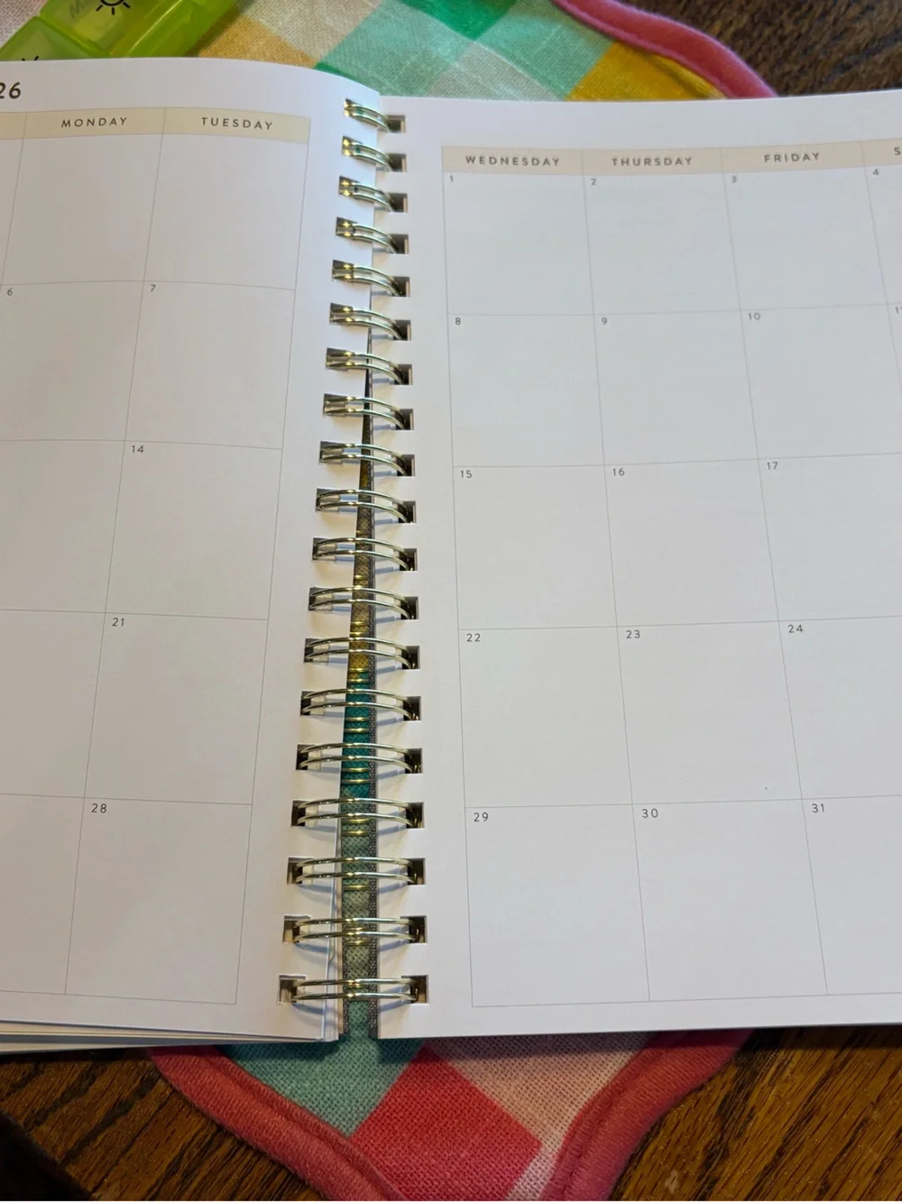 Passionate Penny Pincher Gray 2026 Spiral Work Planner - never used